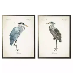 Kirklands Home Framed Art|Watercolor Herons Framed Art Prints, Set of 2