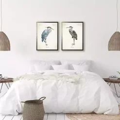 Kirklands Home Framed Art|Watercolor Herons Framed Art Prints, Set of 2