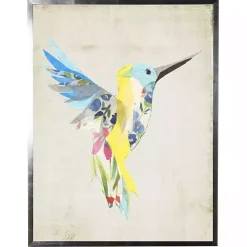 Kirklands Home Framed Art|Watercolor Hummingbird Framed Art Print Multi