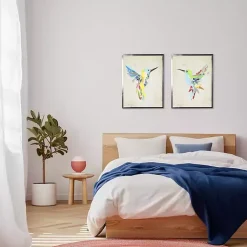 Kirklands Home Framed Art|Watercolor Hummingbird Framed Art Print Multi