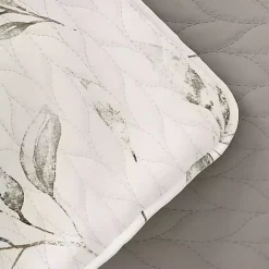 Kirklands Home Quilts|Watercolor Leaves Reversible 3-pc. Queen Quilt Set