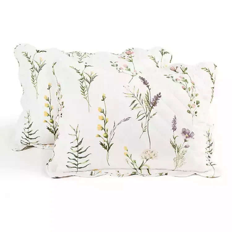 Kirklands Home Quilts|Watercolor Wildflower 3-pc. Full/Queen Quilt Set