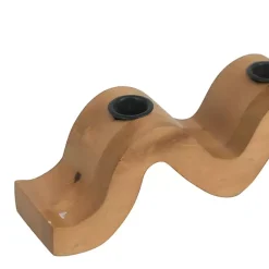 Sale Wavy Wood Taper Candle Runner Candle Holders