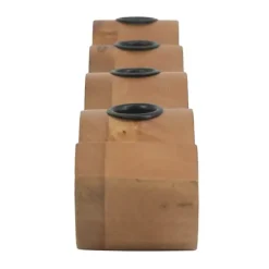 Sale Wavy Wood Taper Candle Runner Candle Holders