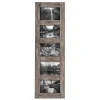 Weathered Brown Wooden 5-Opening Collage Frame Collage Frames