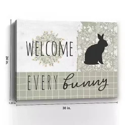 New Welcome Every Bunny Canvas Art Print Easter Decorations