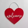 Discount Welcome Heart Hanging Wall Plaque Valentines Day Decorations