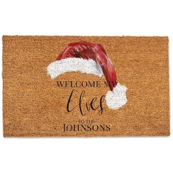 New Welcome My Elves Personalized Door Mat Outdoor Christmas Decorations