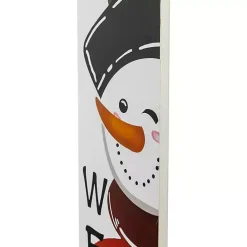Hot Welcome Snowman Christmas Porch Board Outdoor Christmas Decorations