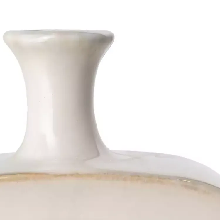 Best White & Turquoise Ceramic Cut-Out Vase, 14 in. Vases