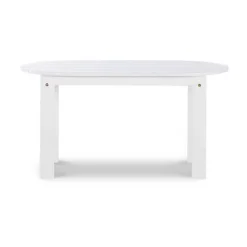 Kirklands Home Outdoor Tables|Acacia Wood Oval Adirondack Coffee Table White
