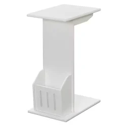 Kirklands Home Accent & End Tables|Accent Table with Magazine Holder White