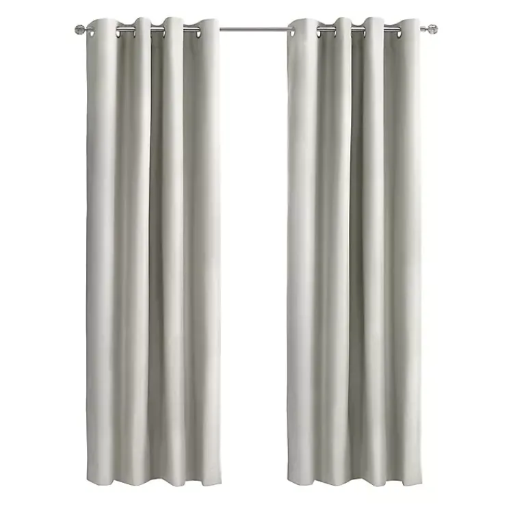 Kirklands Home Curtains & Drapes|Alpine Blackout Curtain Panel, 108 in. White