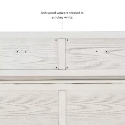 Kirklands Home Benches & Ottomans|White and Beige Carlton Storage Bench