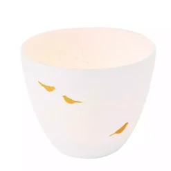 Outlet White and Gold Bird Small Tealight Candle Holder Candle Holders