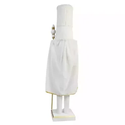 White and Gold King Nutcracker Christmas Decorations