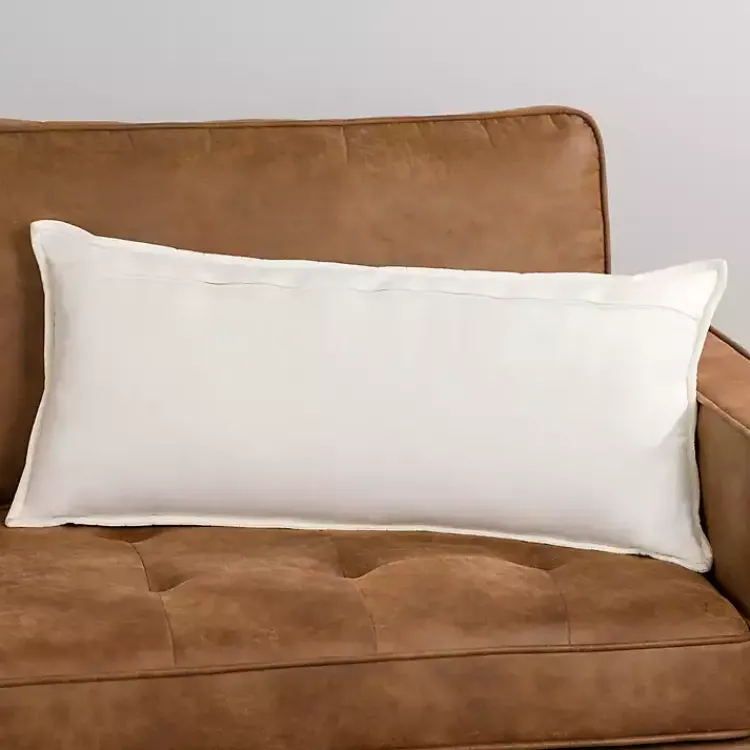 and Red Believe Lumbar Pillow Pillows