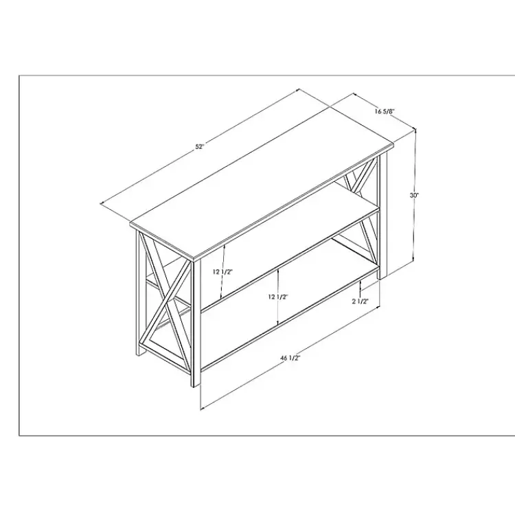 Kirklands Home Console Tables|White and Rustic Oak Wood Farmhouse Console Table