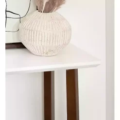 Kirklands Home Console Tables|and Walnut Olivia Console Table White