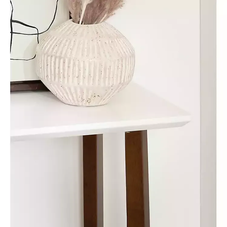 Kirklands Home Console Tables|and Walnut Olivia Console Table White