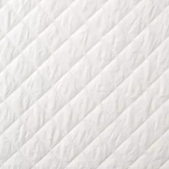 Kirklands Home Quilts|Ava Diamond 3-pc. Oversized King Quilt Set White