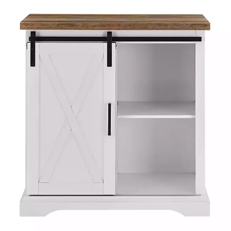 Kirklands Home Cabinets & Sideboards|Barn Door Cabinet White