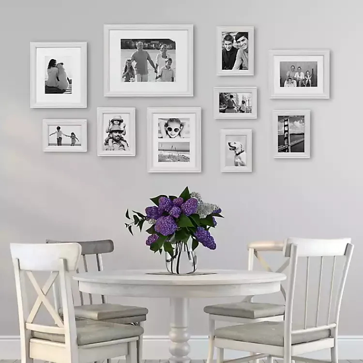Kirklands Home Gallery Wall Frames|White Bordeaux 10-pc. Gallery Wall Frame Set