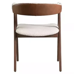 Kirklands Home Dining Chairs|Boucle Wood Penny Dining Chairs, Set of 2 White