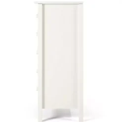 Kirklands Home Dressers & Chests|Brazilian Pine Wood 5-Drawer Chest White