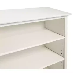 Kirklands Home Bookshelves|Brazilian Pine Wood Short Bookshelf White