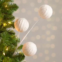 Best Cable Knit Ball Christmas Pick Christmas Tree Decorations
