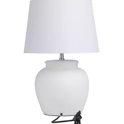 Kirklands Home Table Lamps|Cement Table Lamp White