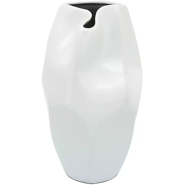 Ceramic Abstract Vase, 14 in. Vases