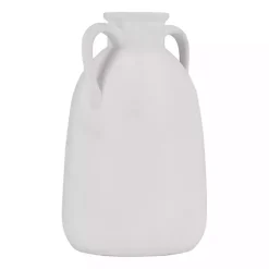 Outlet Ceramic Jug Handles Vase, 10 in. Vases
