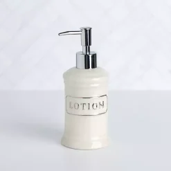 Kirklands Home Bathroom Accessories|Ceramic Lotion Dispenser White