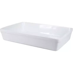 Kirklands Home Bakeware & Cookware|Ceramic Rectangular Baker White