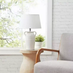 Kirklands Home Table Lamps|Ceramic Table Lamp with Handles White