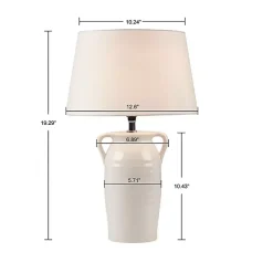 Kirklands Home Table Lamps|Ceramic Table Lamp with Handles White