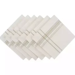 Kirklands Home Table Linens|Chambray French Stripe Napkins, Set of 6 White