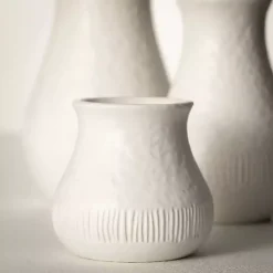 Chiffon Stone Vases, Set of 3 Vases