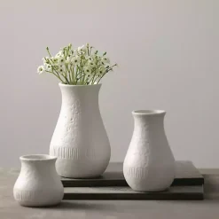 Chiffon Stone Vases, Set of 3 Vases
