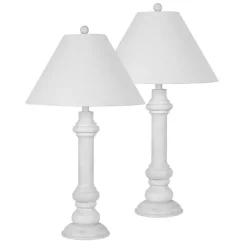 Kirklands Home Table Lamps|Coastal Ariel Table Lamps, Set of 2 White