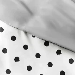 Kirklands Home Duvets|White Dotted Reversible 2-pc. Twin Duvet Cover Set