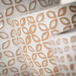 Kirklands Home Planters|White Geometric Clay Planters, Set of 3