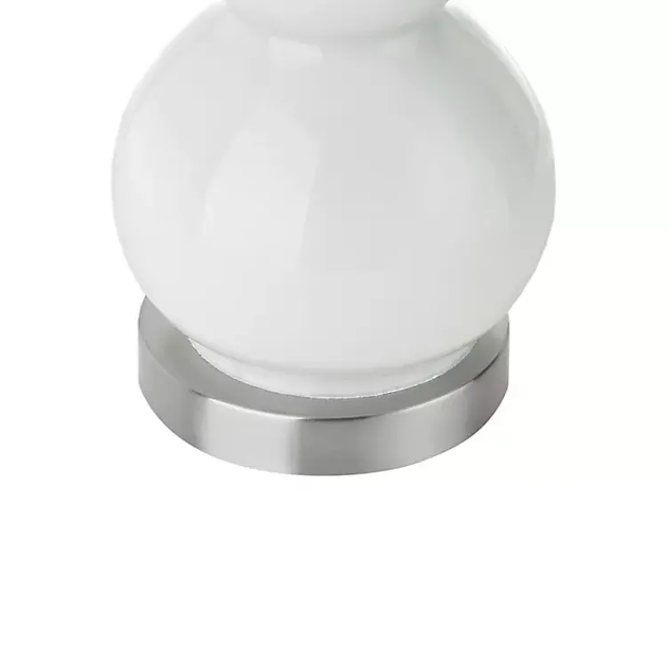 Kirklands Home Table Lamps|Glass Covey Table Lamps, Set of 2 White