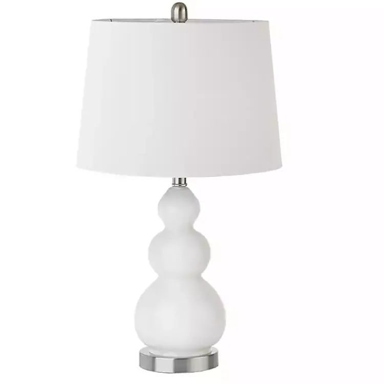 Kirklands Home Table Lamps|Glass Covey Table Lamps, Set of 2 White