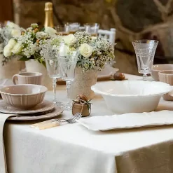 Kirklands Home Serving & Entertaining|Glazed Scalloped Ceramic Pasta Bowl White