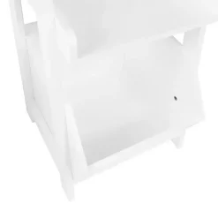 Kirklands Home Bookshelves|Ladder Shelf with Cubby, 13 in. White