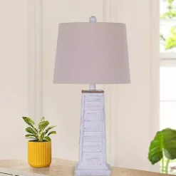 Kirklands Home Table Lamps|Louvered Shutter Table Lamps, Set of 2 White