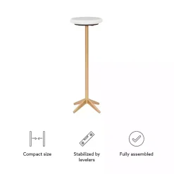 Kirklands Home Accent & End Tables|Marble and Gold Base Cocktail Table White